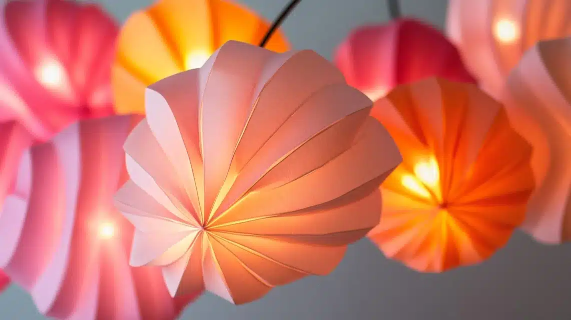 Pink Paper Lantern Cluster