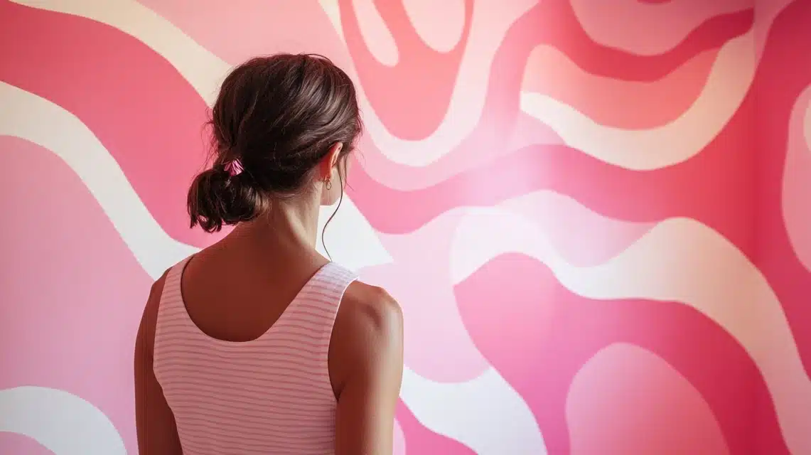 Pink Pattern Play Wall