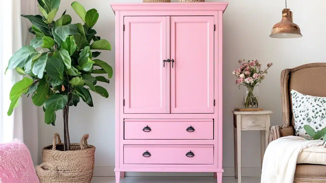 Repurposed Pink Storage Solutions