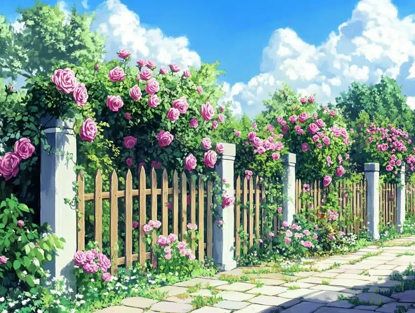 Rose-Covered Fences