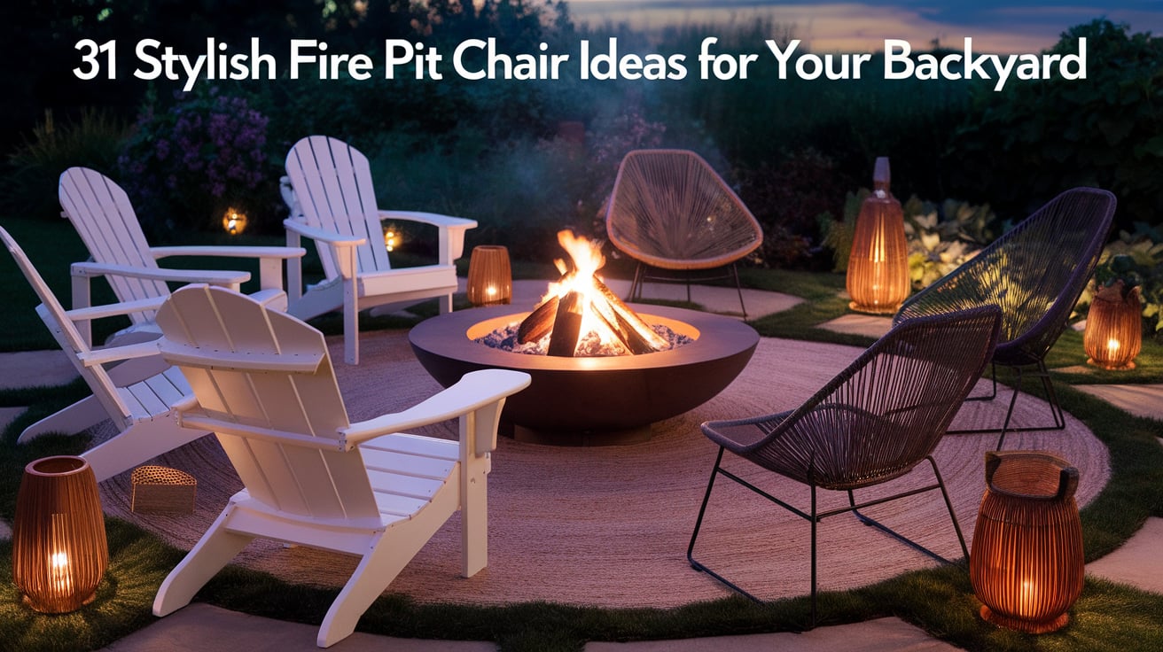 Stylish Fire Pit Chair Ideas For Your Backyard