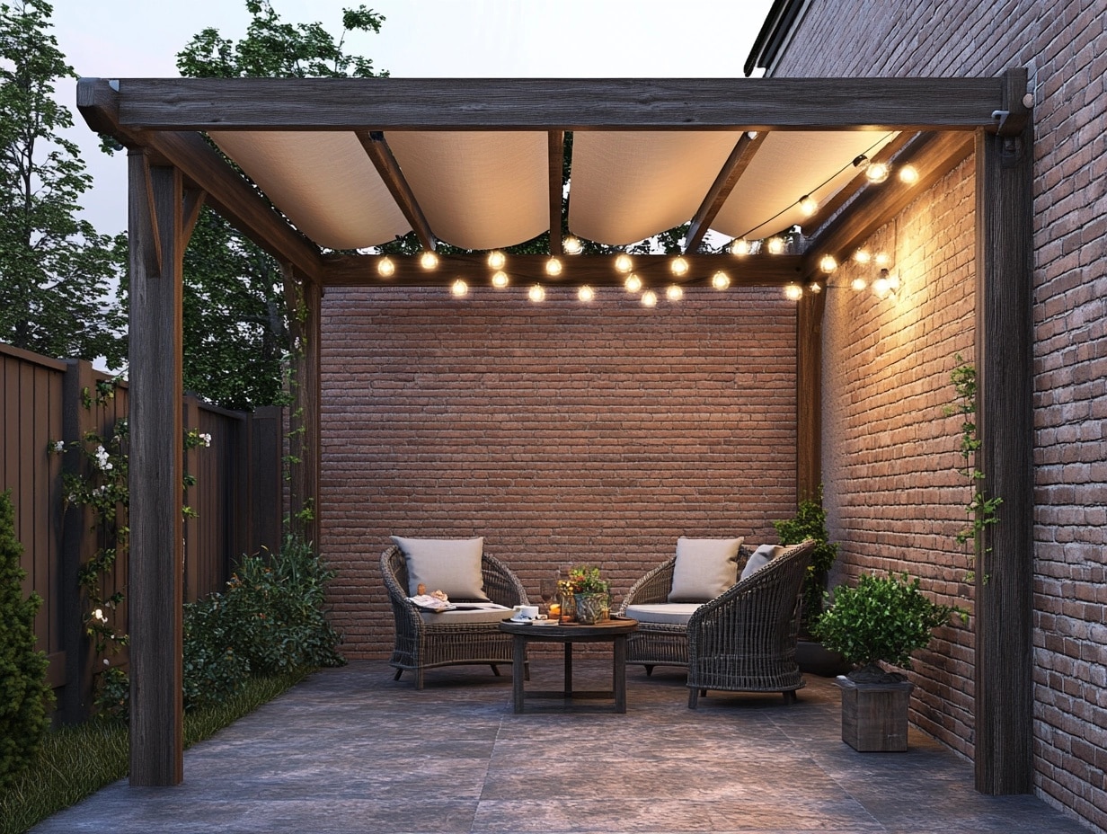 Wall-Mounted Pergola for Small Spaces