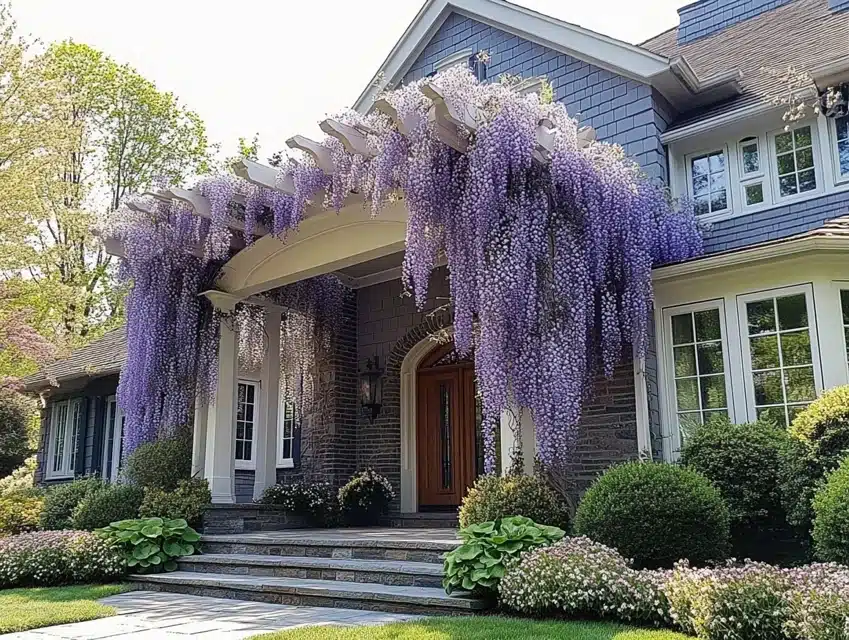 Wisteria-Covered Archways