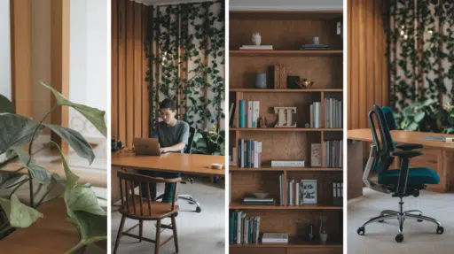 美品★洋書★インテリアデザイン Calm working spaces 38 Japandi Office Styles for a Calm and Productive Space