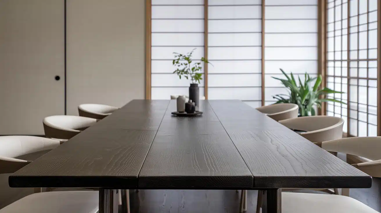 カキ♡BIMAKES SHINBASU DINING TABLE 155 BIMAKES(ビメイクス)のSHINBASU(シンバス) オーク無垢材