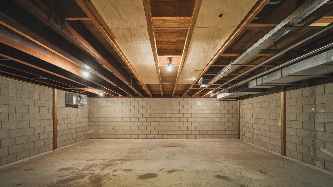 Alternatives to Painting an Exposed Basement Ceiling