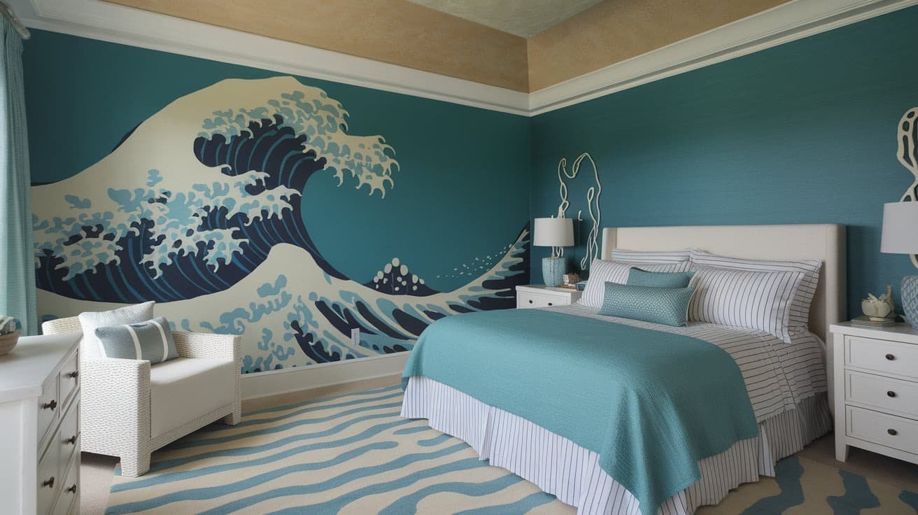 Coastal Bedroom with a Beach Vibe