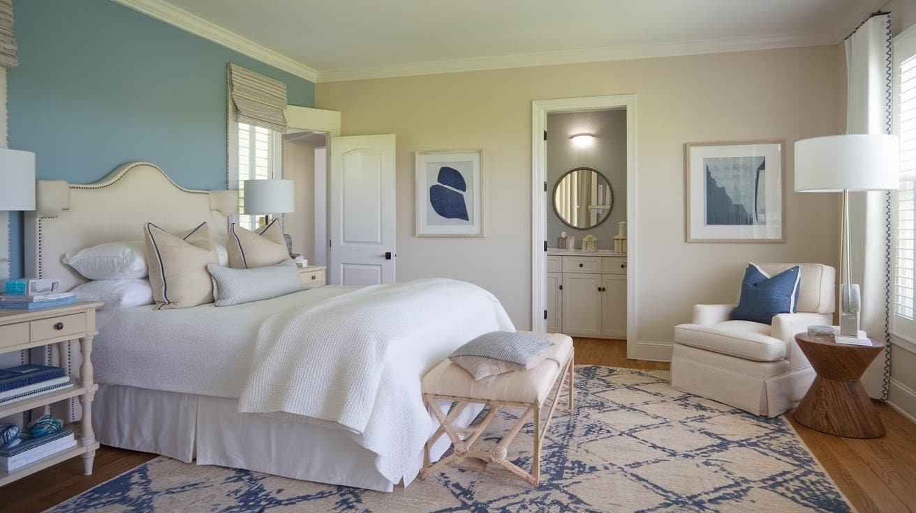 Coastal Bedroom with a Comfortable, Inviting Vibe