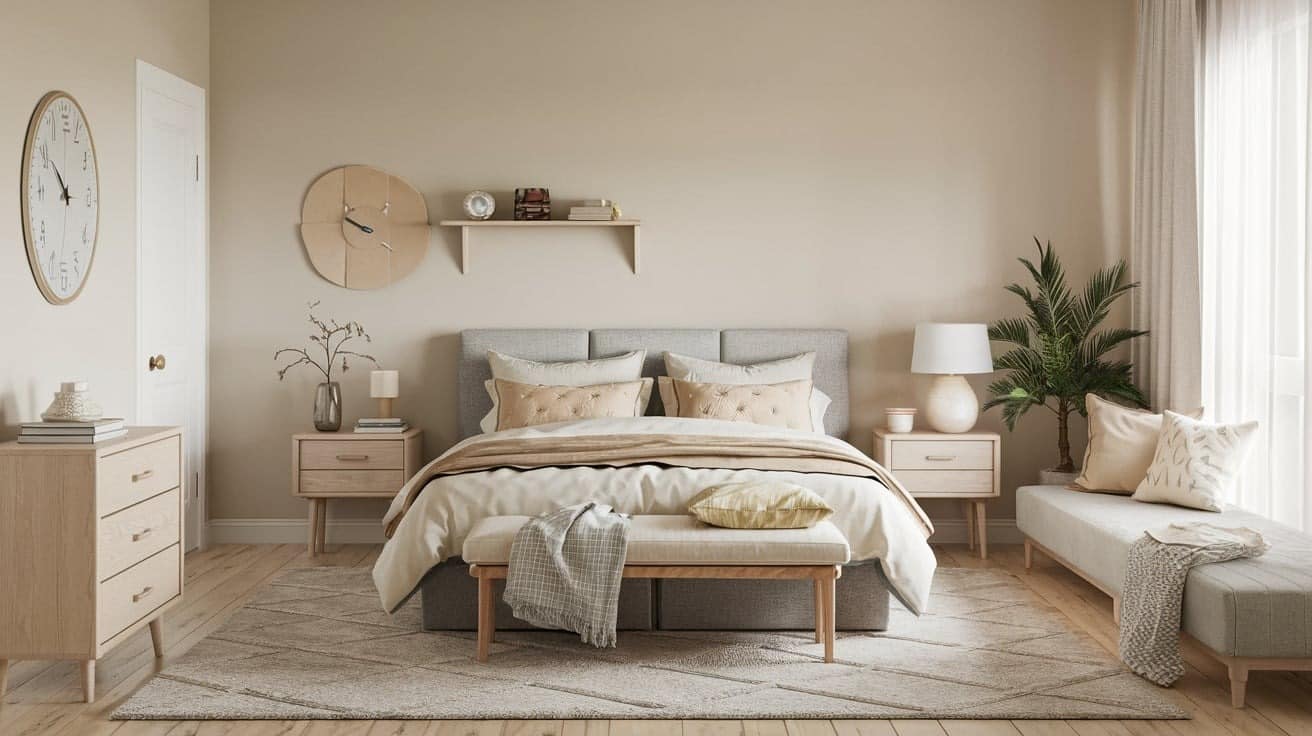 Coastal Bedroom with a Soft Neutral Palette