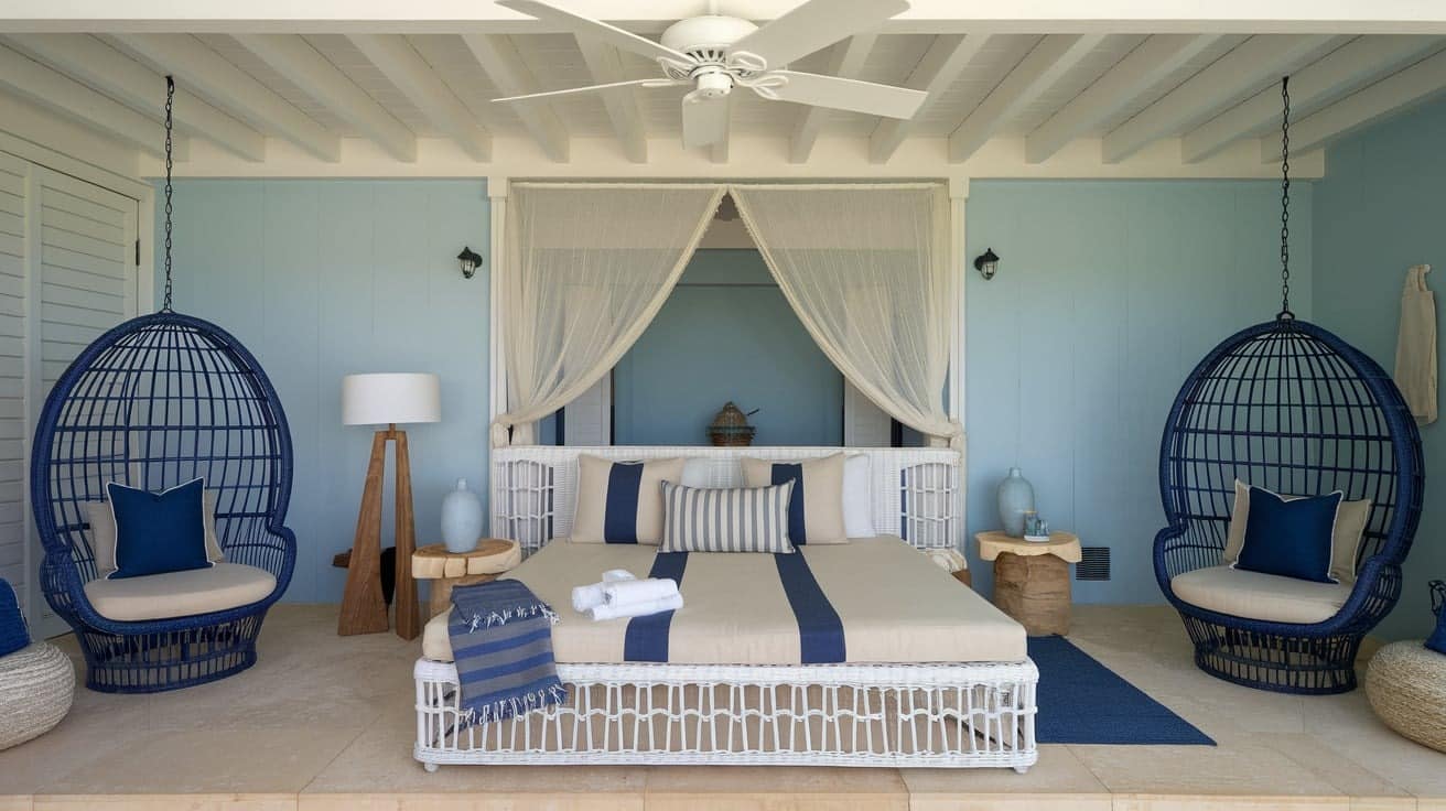 Coastal Bedroom with an Outdoor-Inspired Look