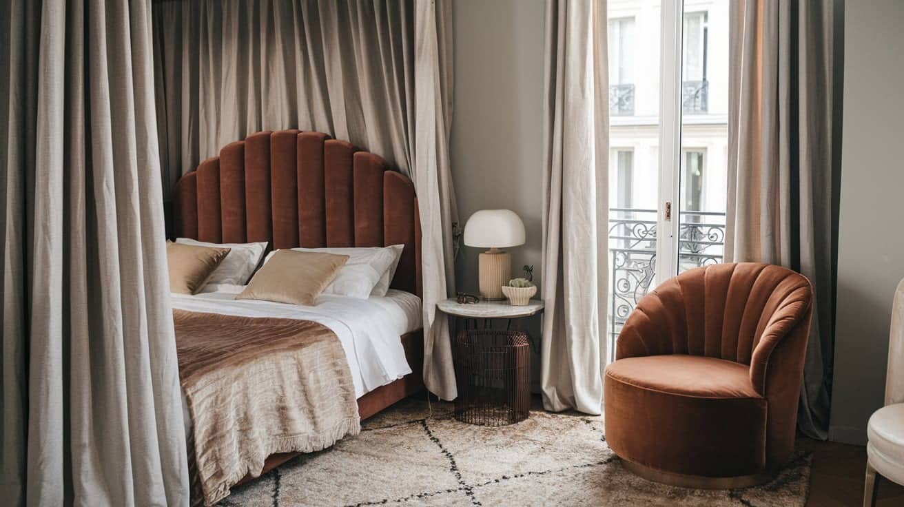 Cozy Parisian Bedroom Setup