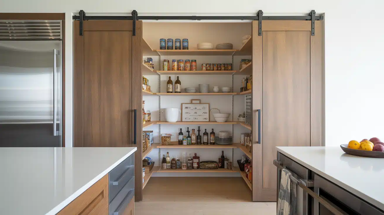 Design a Hidden Pantry with Sliding Doors