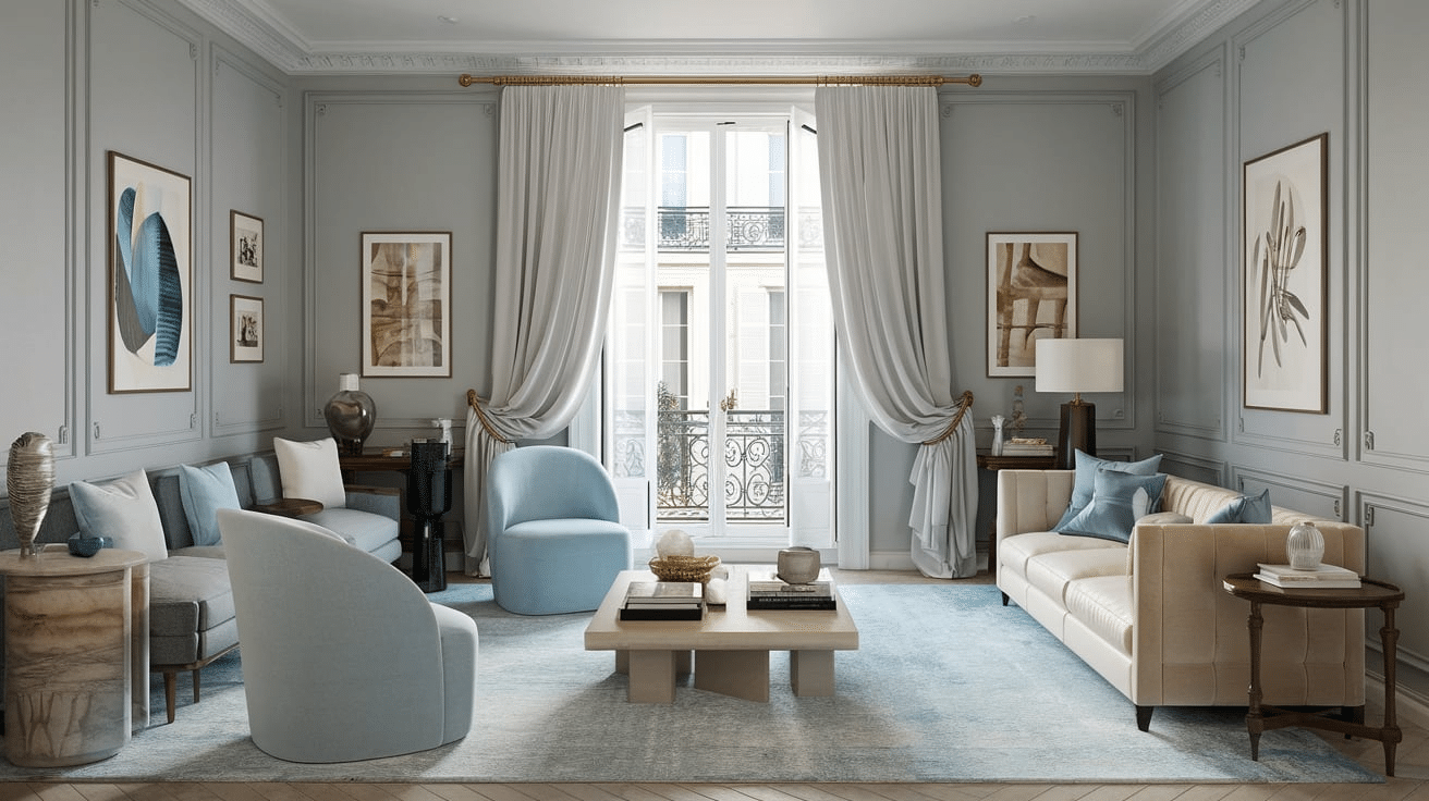 French Living Room Color Scheme