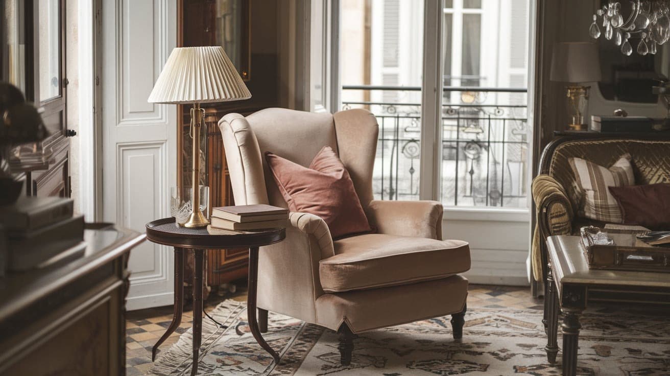 French Living Room with a Cozy Corner