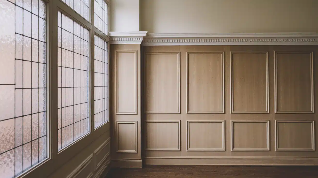 Hallway Panelling with Molding