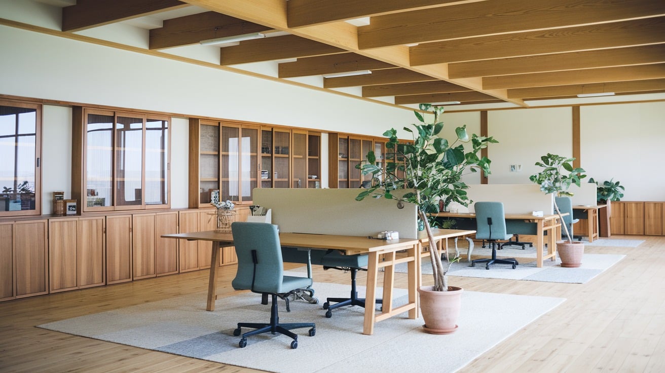 Japandi Office Layout for a Calm, Productive Space