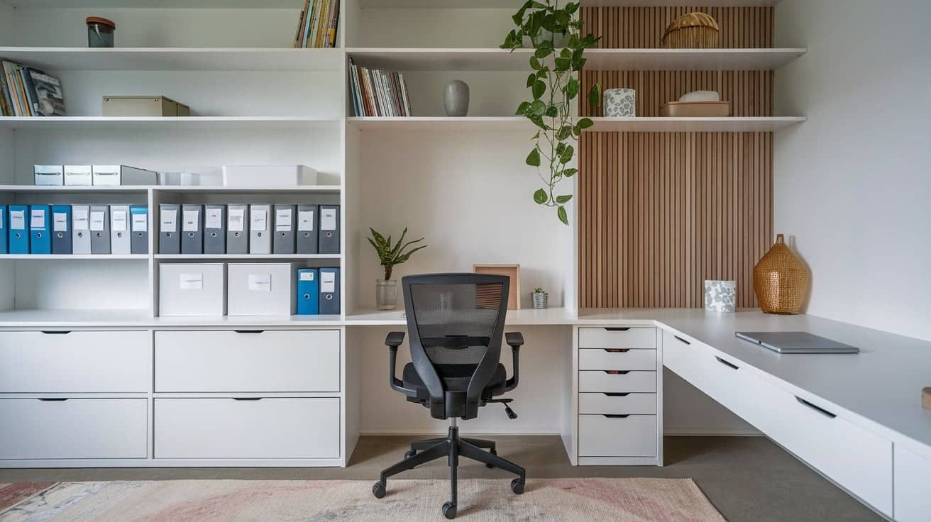 Japandi Office Storage Solutions to Keep it Neat