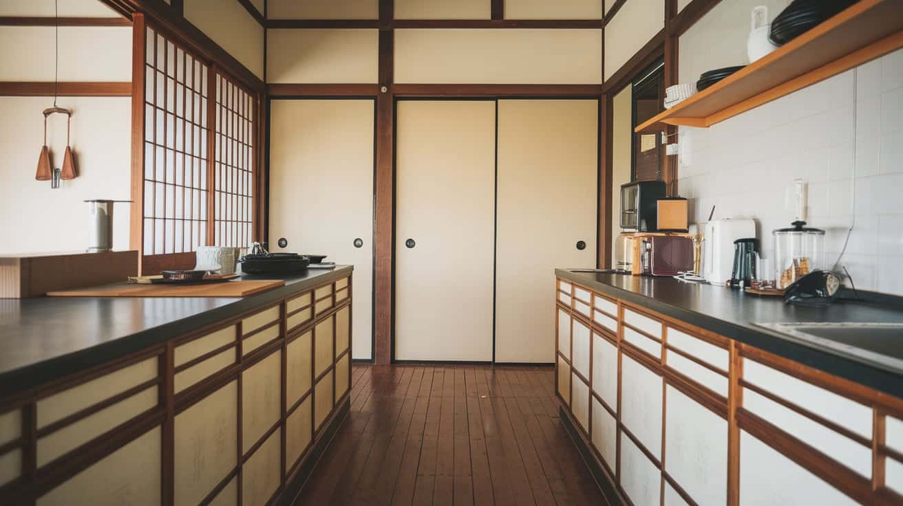 Japanese Kitchen with Clean Lines