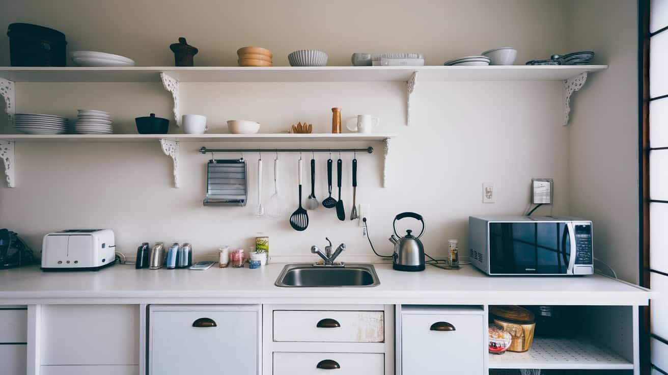 Japanese Kitchen with Minimalist Appliances