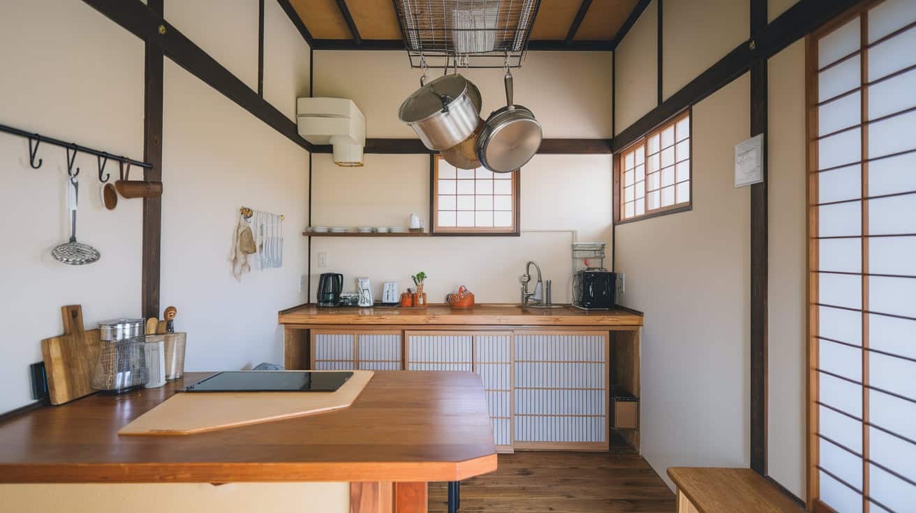 Japanese Kitchen with Small Space Solutions