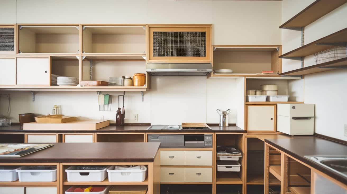 Japanese Kitchen with a Modular Design