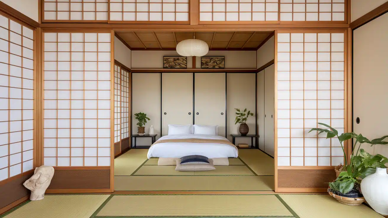 Large Sliding Shoji Screens for Privacy