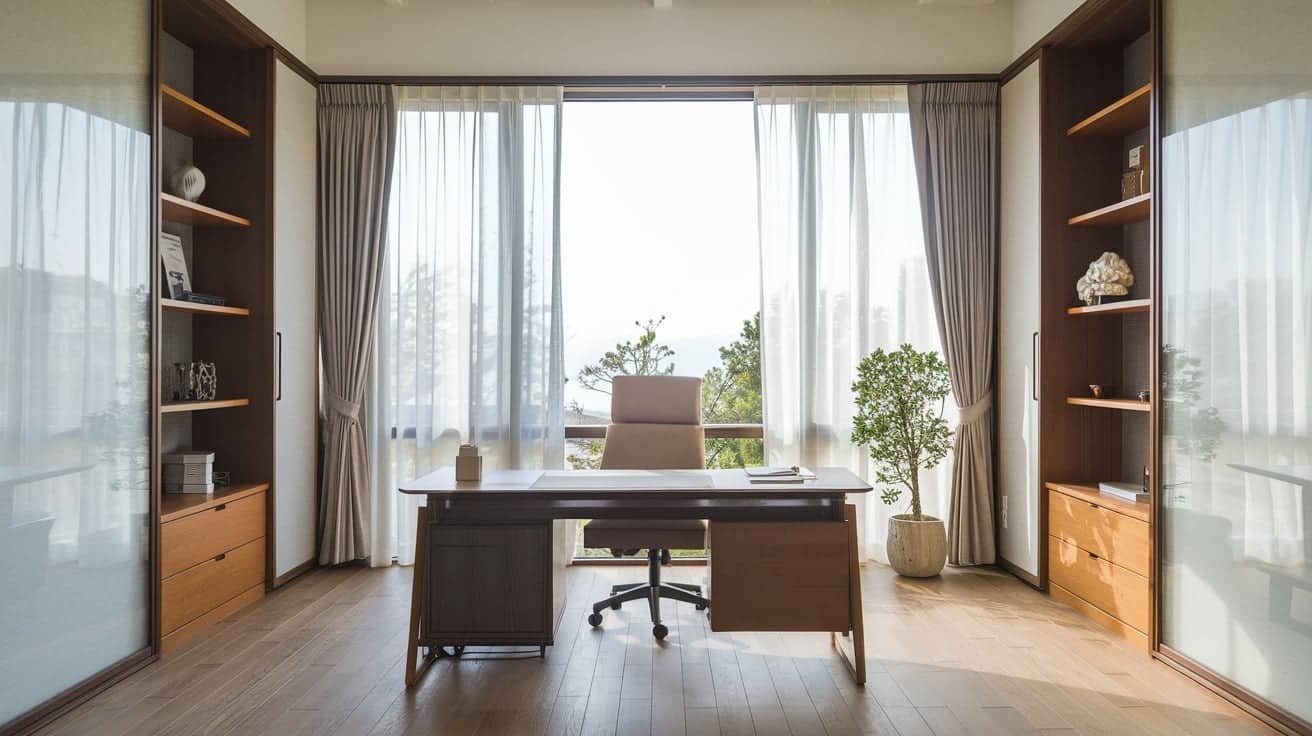 Maximize Natural Light in Your Japandi Office