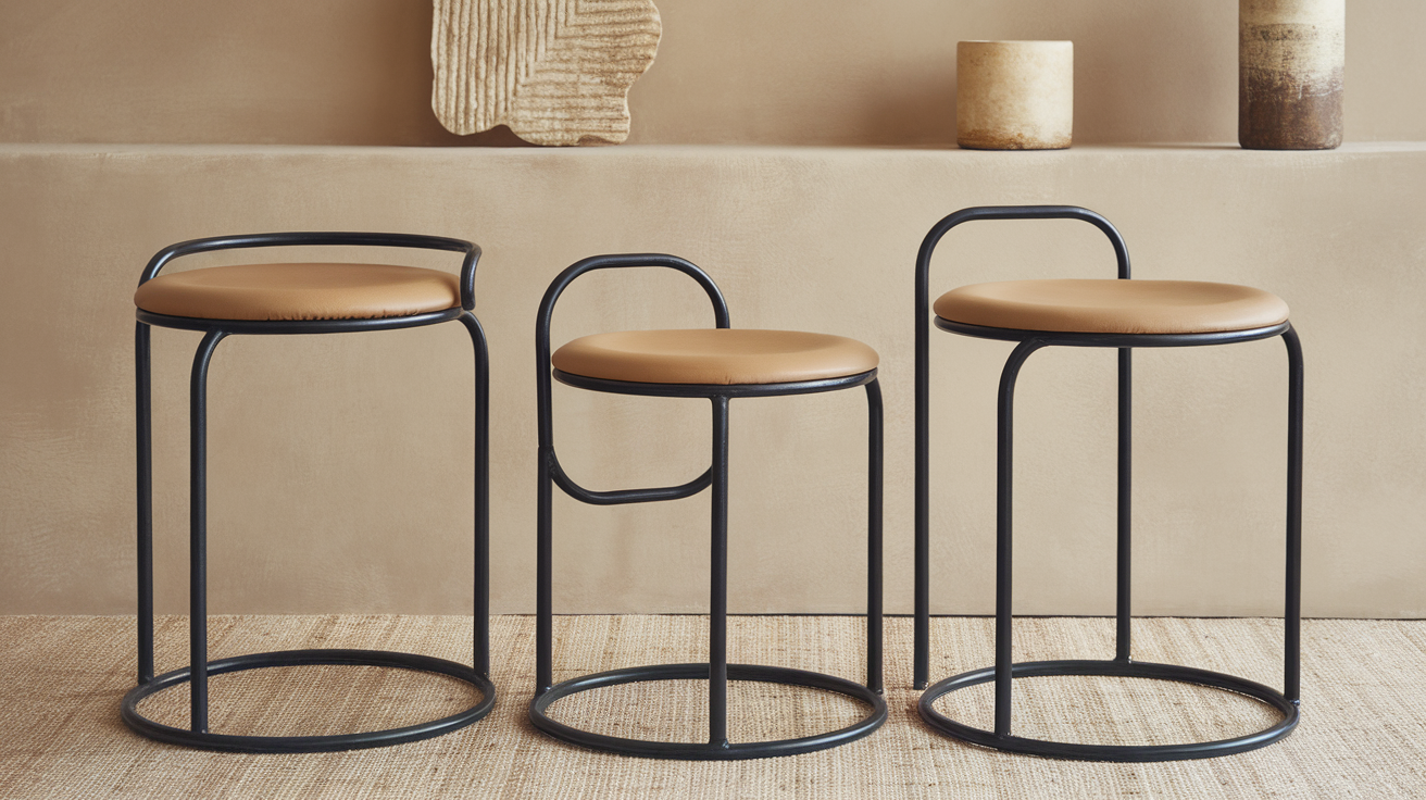 Metal Frame Stools