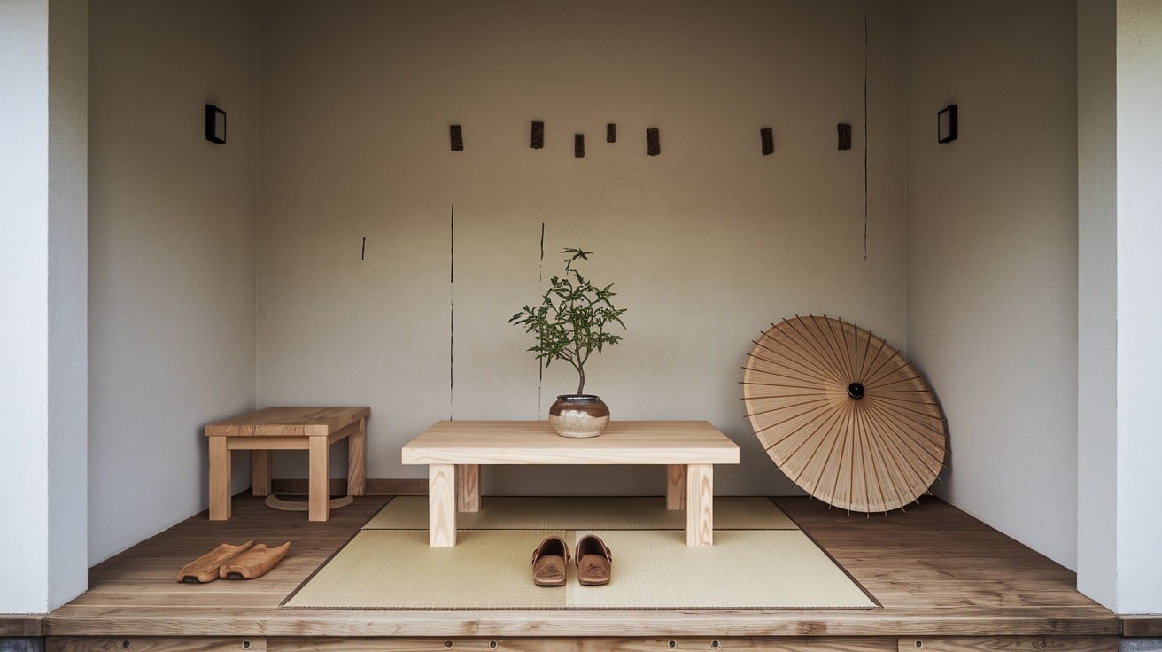 Minimalist Zen Entryway