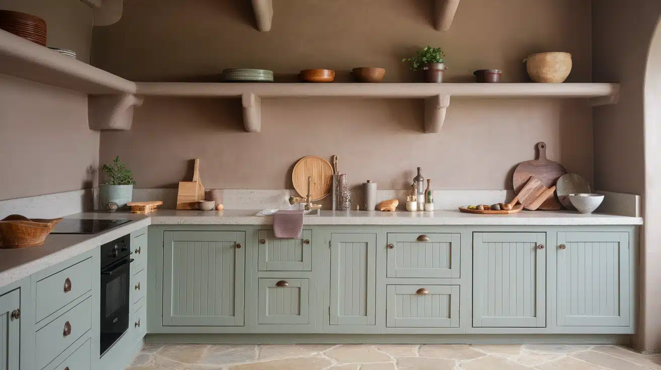 Paint Cabinetry in Muted Earthy Tones