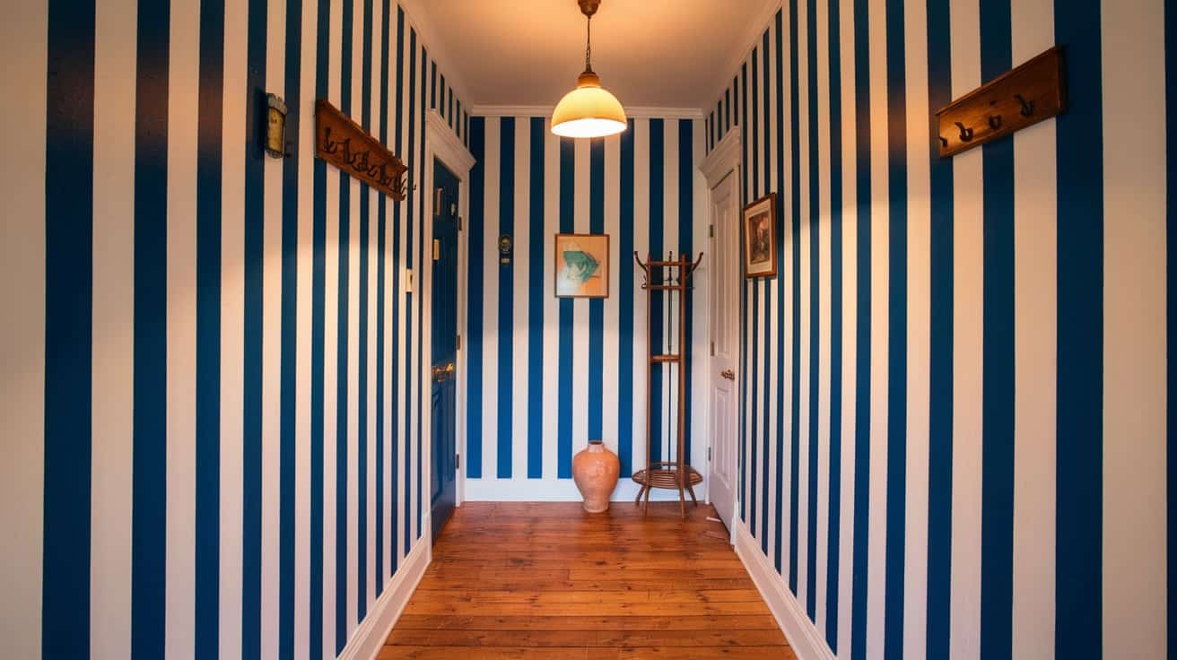 Painted Hallway Panelling