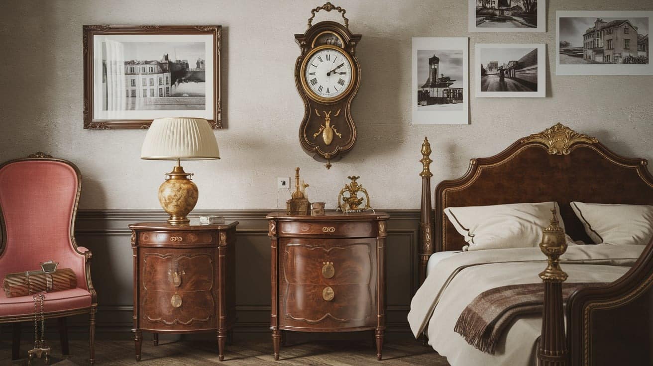 Parisian Bedroom with Antique Accessories