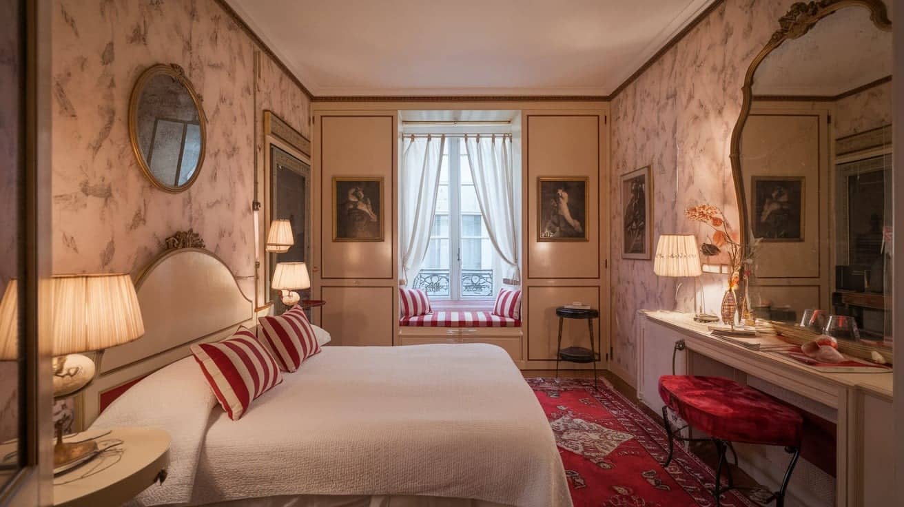 Parisian Bedroom with Romantic Decor