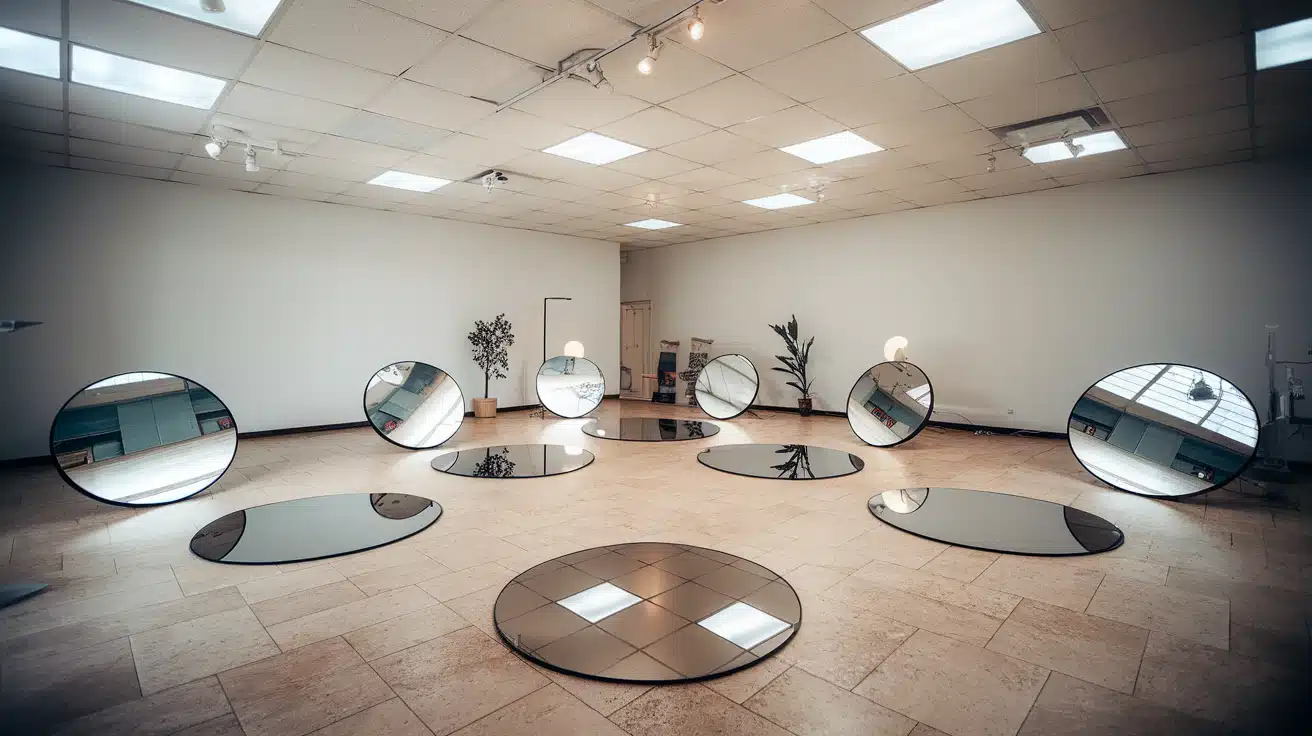 Round Mirrors to Reflect Light