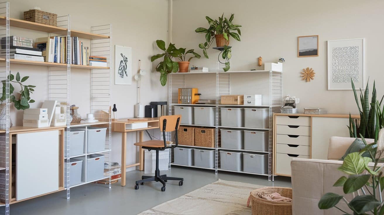 Scandi Home Office with Multi-Functional Storage