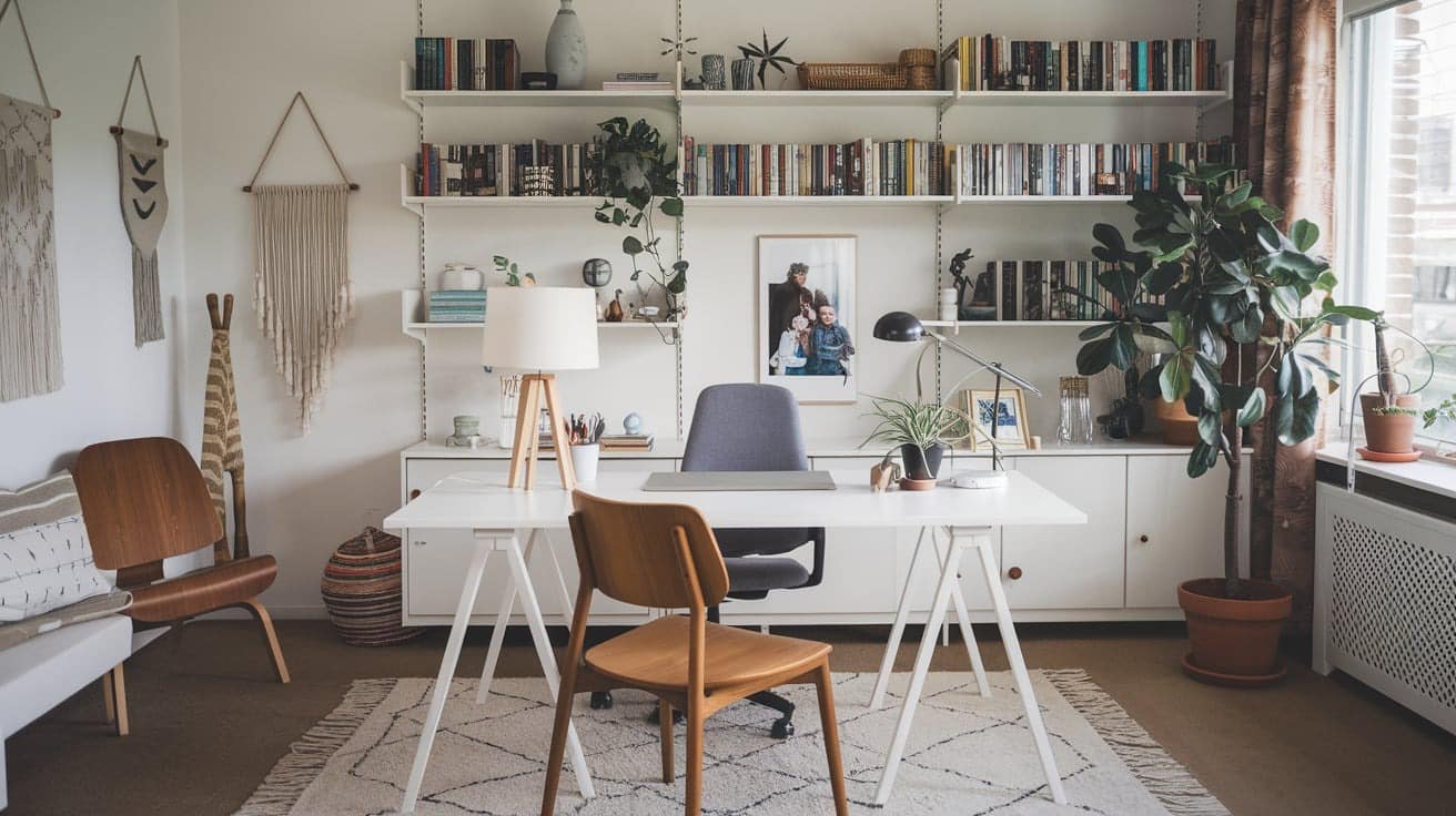 Scandi Home Office with Personal Touches