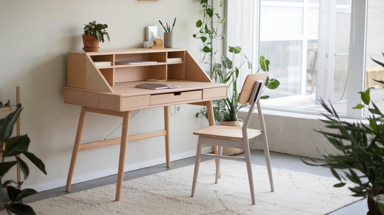 Scandi Home Office with Sleek Desk