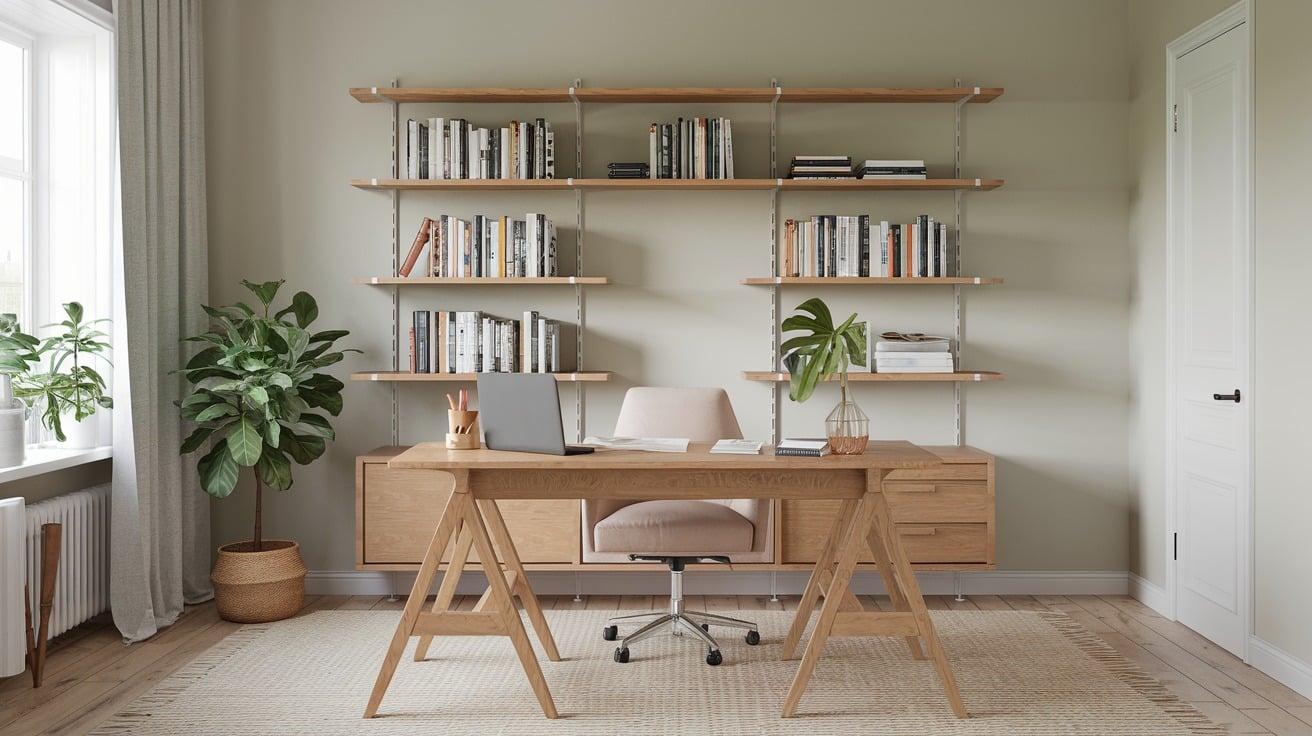 Scandinavian Home Office with Functional Design