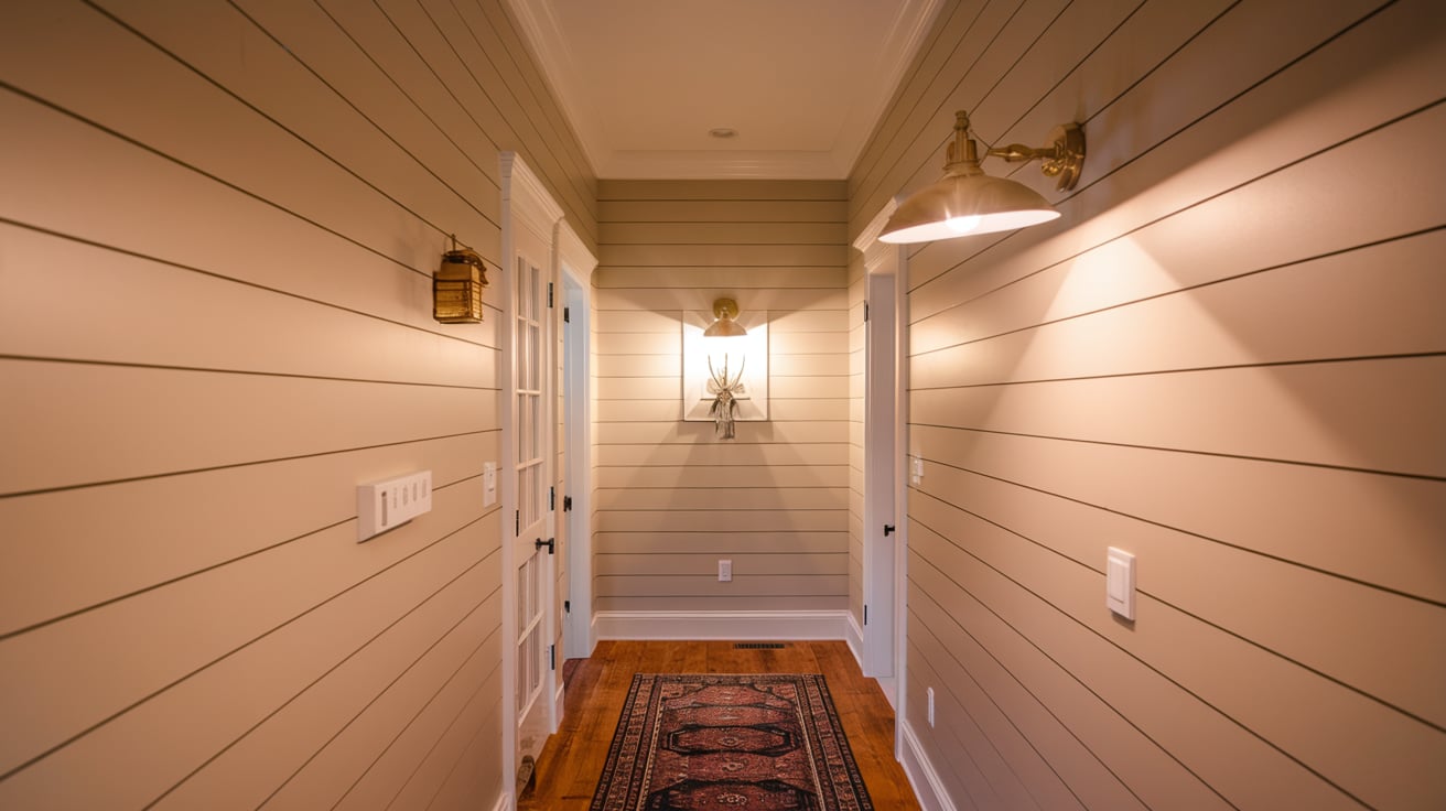 Shiplap Hallway Panelling