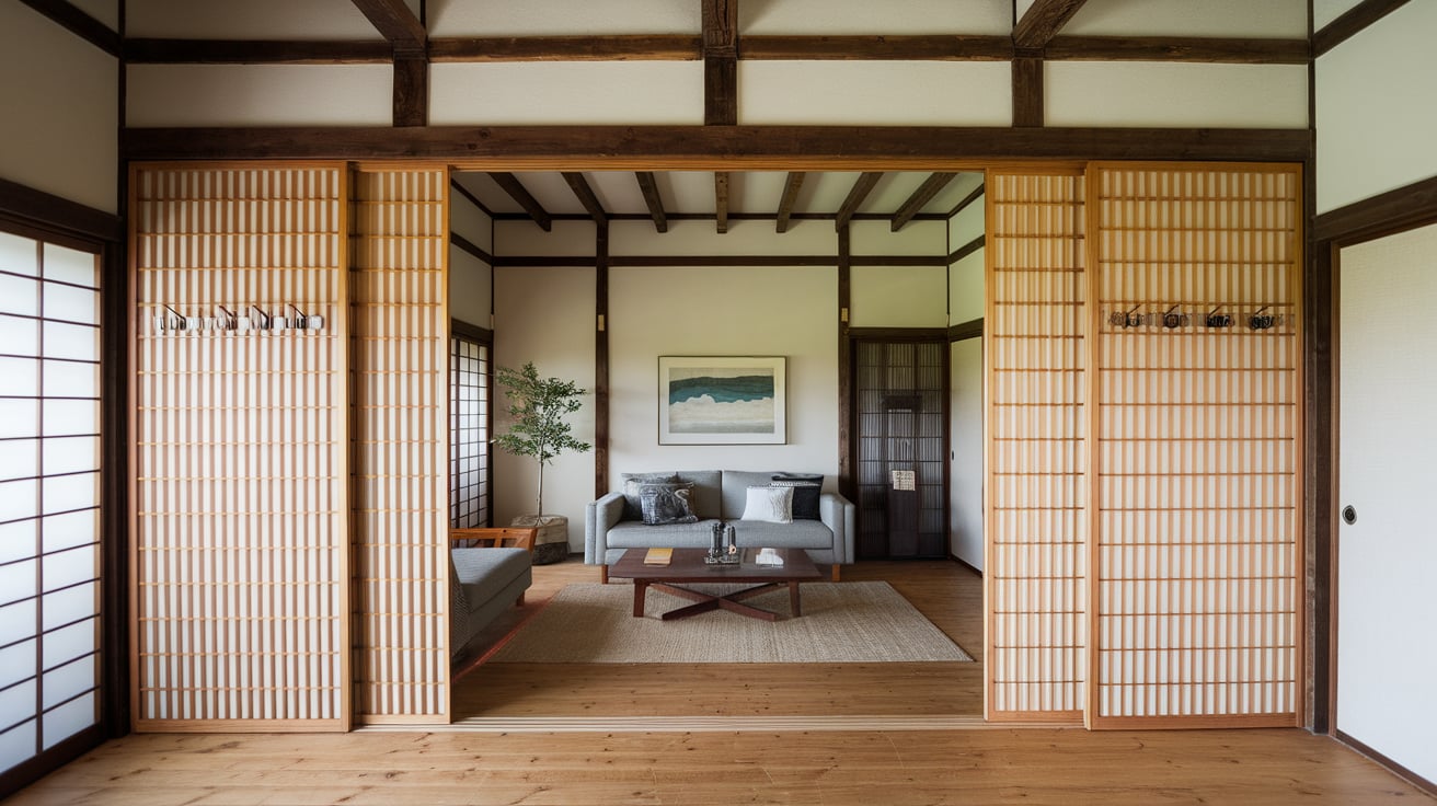 Sliding Bamboo Doors