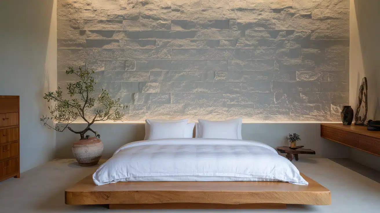  Stone Accent Walls with Subtle Textures