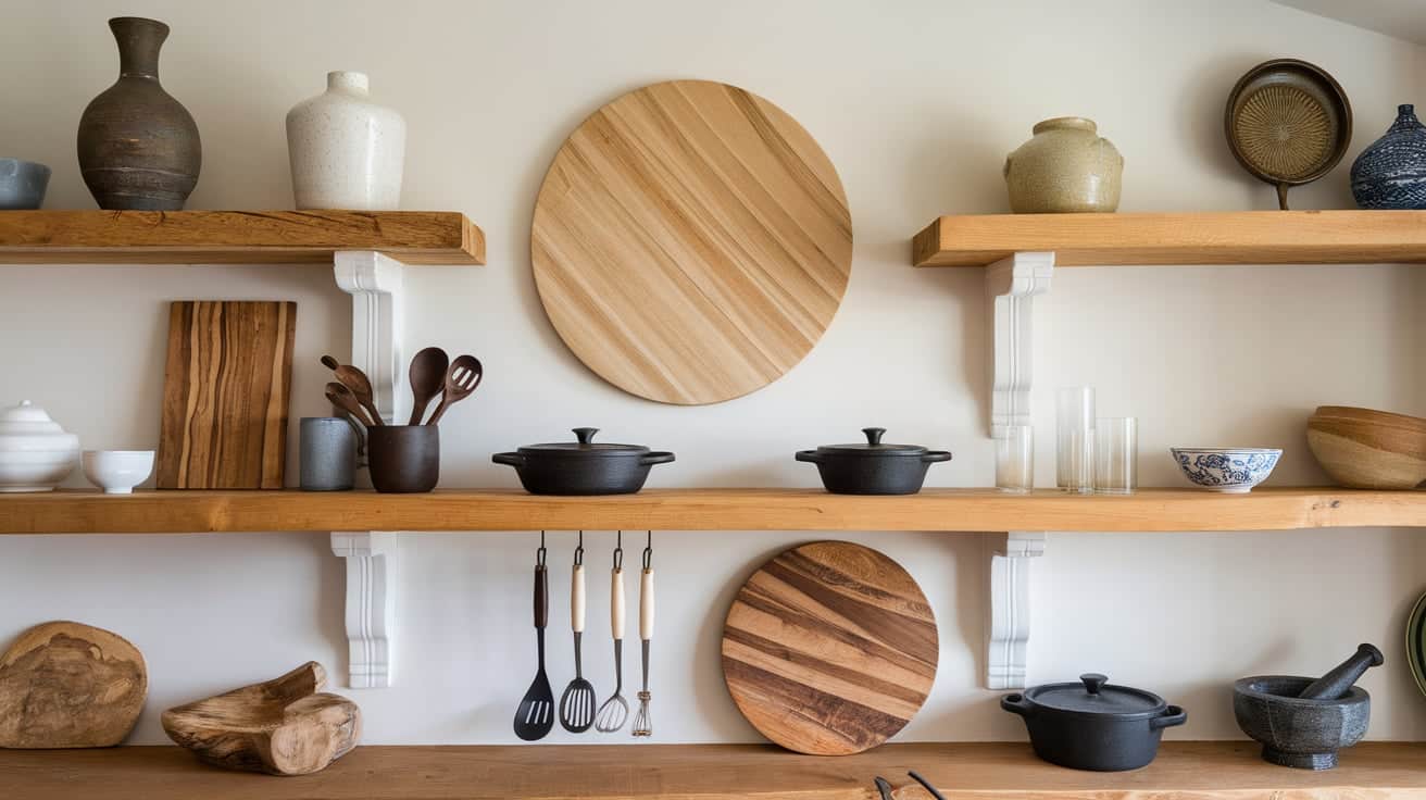 Use Open Shelving for Decorative and Functional Items