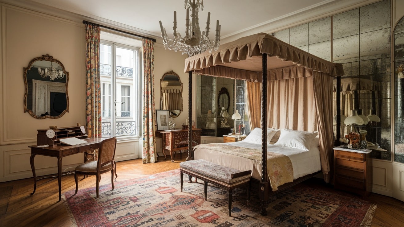 Vintage Parisian Bedroom Style