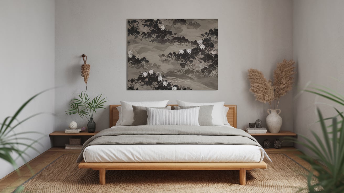 Wall Art with Abstract Japanese Patterns