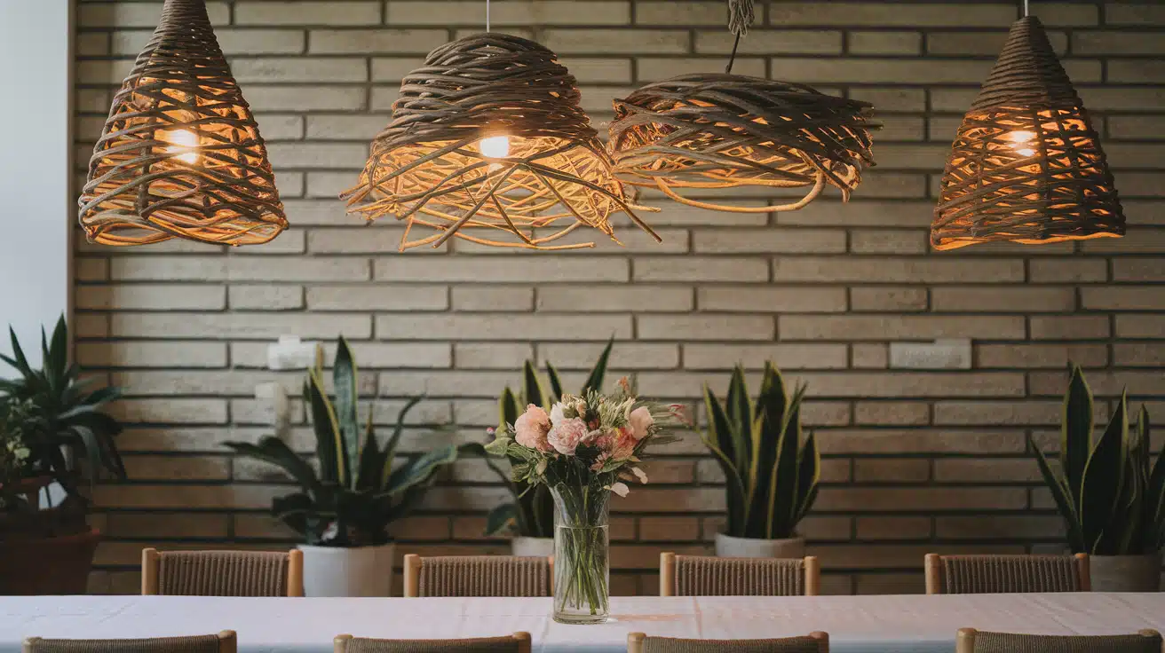 Woven Pendant Lights