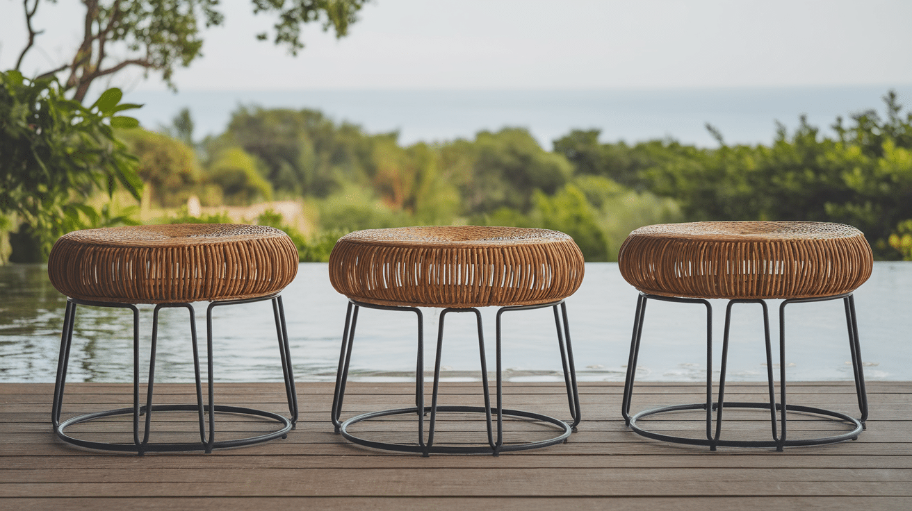 Woven Seat Stools