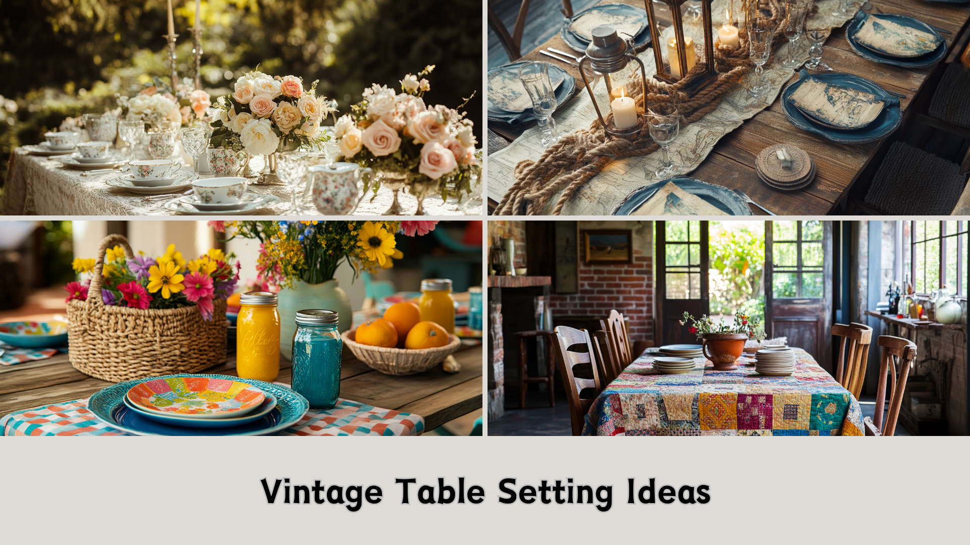 27 Creative Vintage Table Settings To Upgrade Your Dining