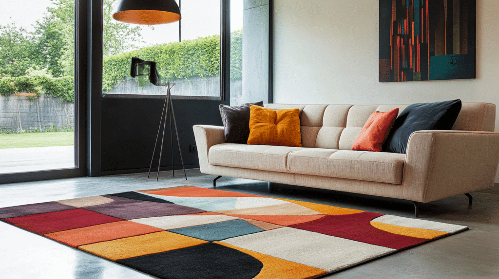 62. Throw Rugs to Add Color and Texture to Floors