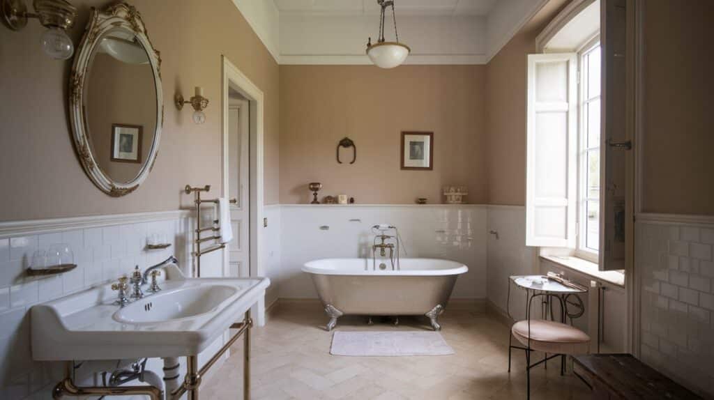 Classic Italian Bathroom with Vintage Touches