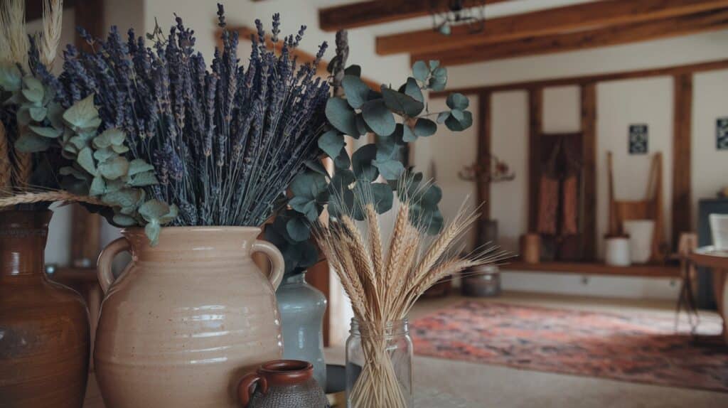 Dried Flowers and Greenery